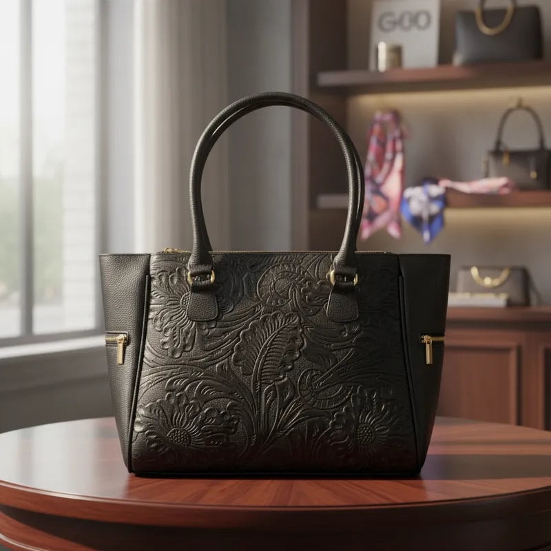 Bolsa Grande Dama Original De Piel Legitima Valentina — imagen 11