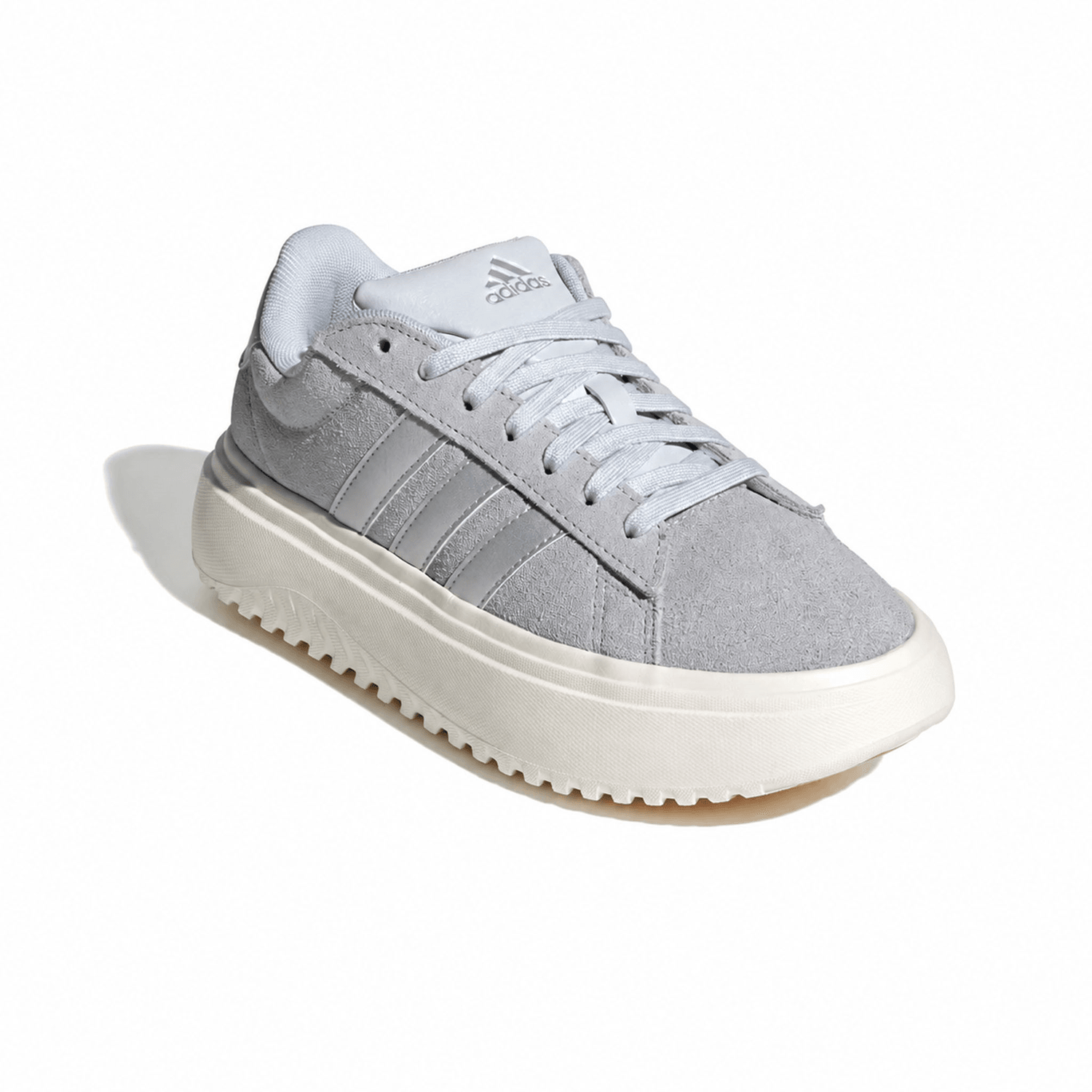 Tenis Adidas Grand Court Platform Dama Gris Casual Para Mujer — imagen 3