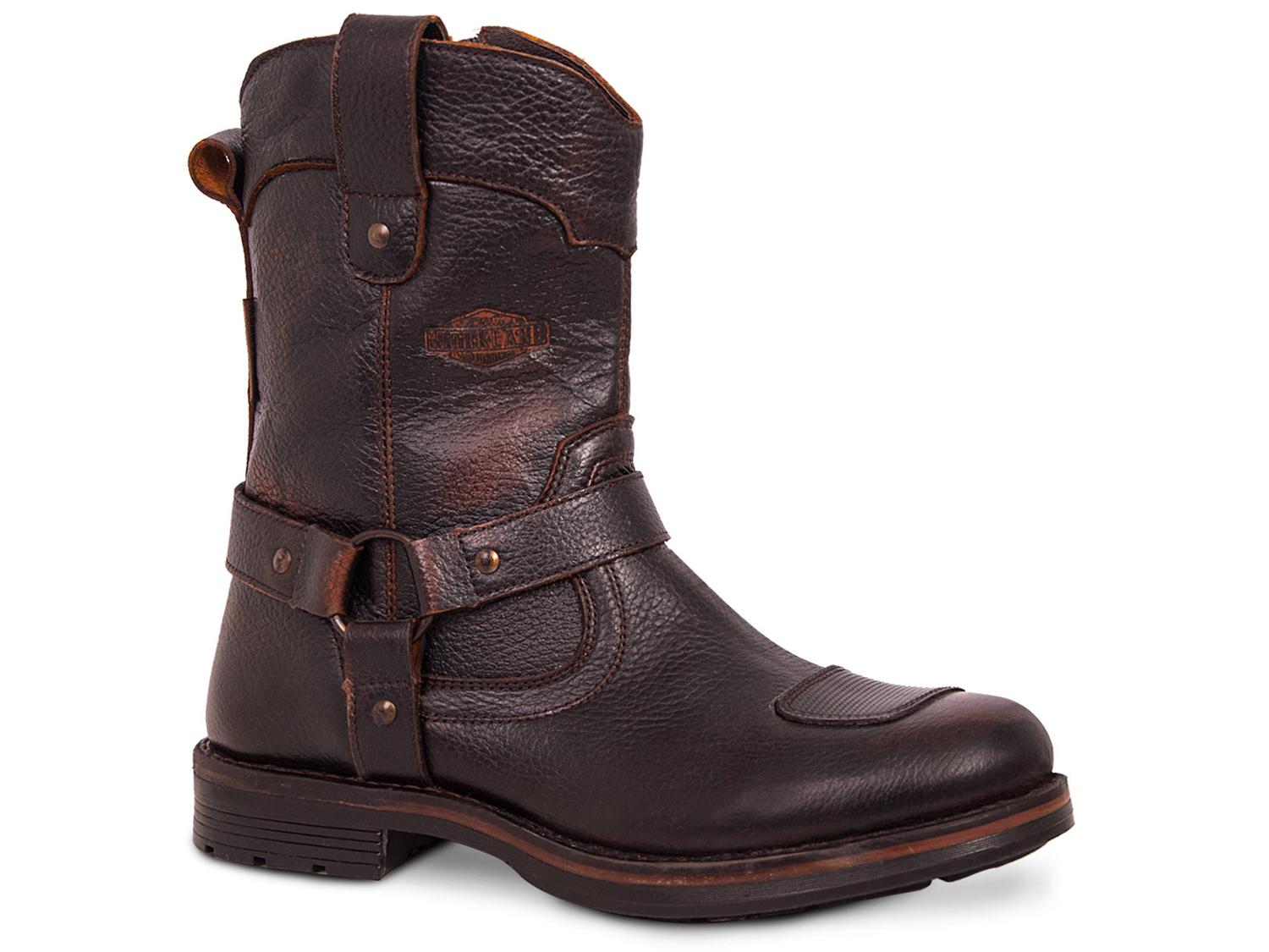 Bota Hombre Moto Biker Casual Workland 89504 Brush Miel — imagen 1