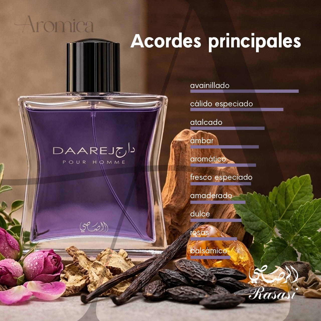 Perfume Árabe Rasasi Daarej Man EDP 100ml — imagen 4