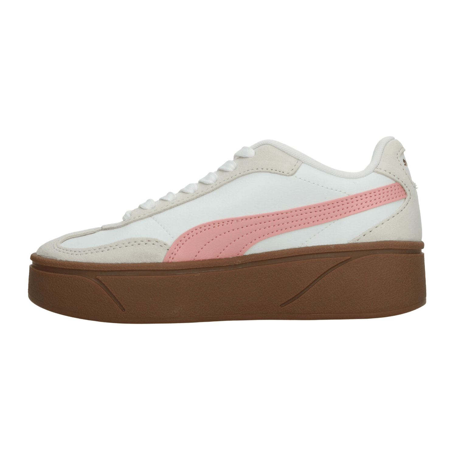 Tenis Puma Club II Dama Casual Plataforma Blanco Rosa Mujer — imagen 6