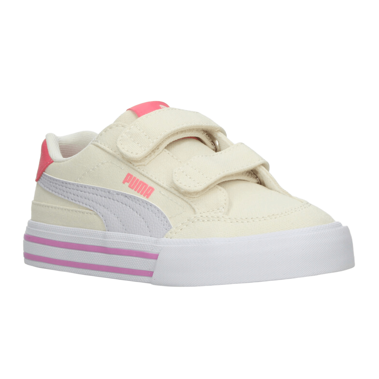 Tenis Puma Court Classic Niña Off White Casual Infantil T16-22 — imagen 3