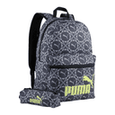 Mochila con lapicera Puma Phase Escolar Gris Unisex 20L