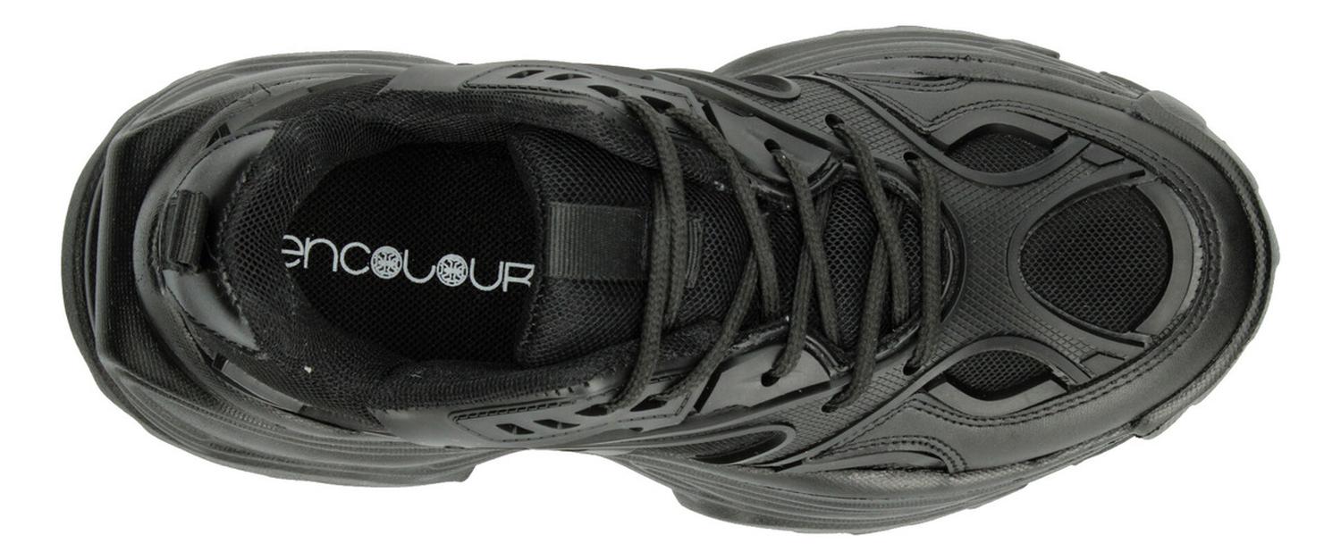 Tenis Dama Ten Colours Negro Plataforma Casual Mujer — imagen 9