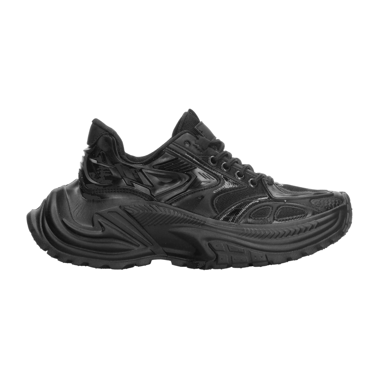 Tenis Ten Colors Dama Negro Casual Plataforma Para Mujer — imagen 2