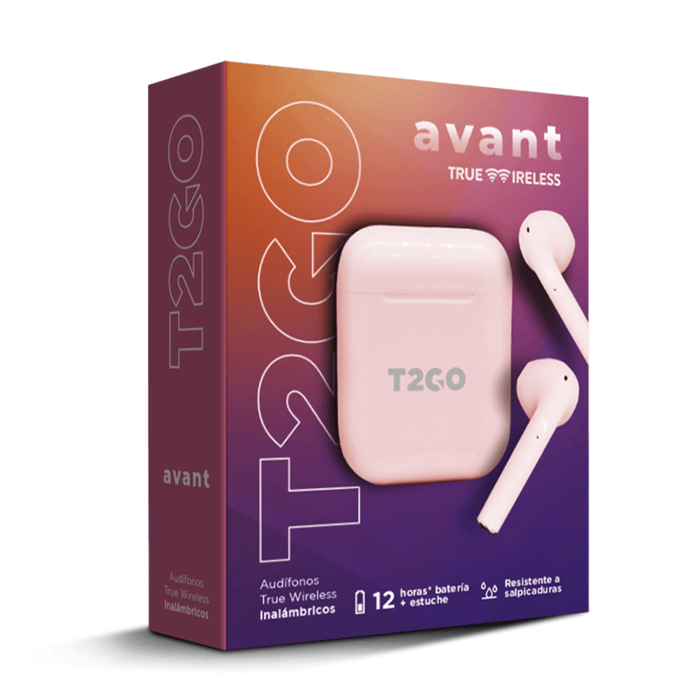Audífonos Inalámbricos Tws Avant T2GO 12hrs Uso Rosa — imagen 5