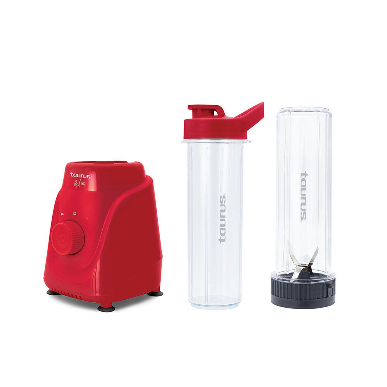 Licuadora Taurus Blender 2Go 500ml 2Vel Rojo — imagen 2
