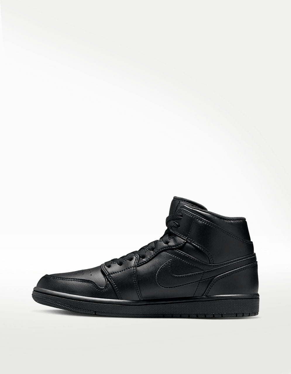 Tenis Nike Air Jordan 1 Mid Negro - Hombre — imagen 3