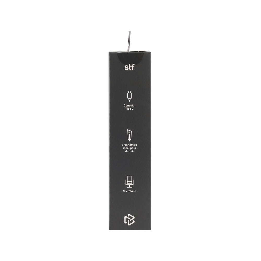 Audifonos alámbricos In-Ear STF Gravity: Tipo C, Micrófono, Negro — imagen 10