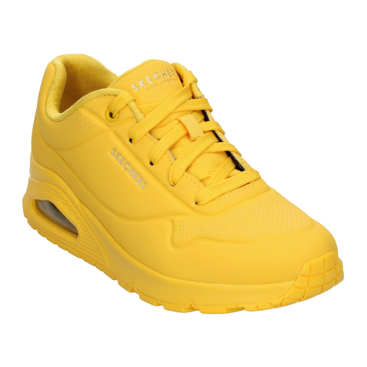 Tenis Dama Skechers Uno Stand On Air Amarillo Casual Mujer — imagen 7