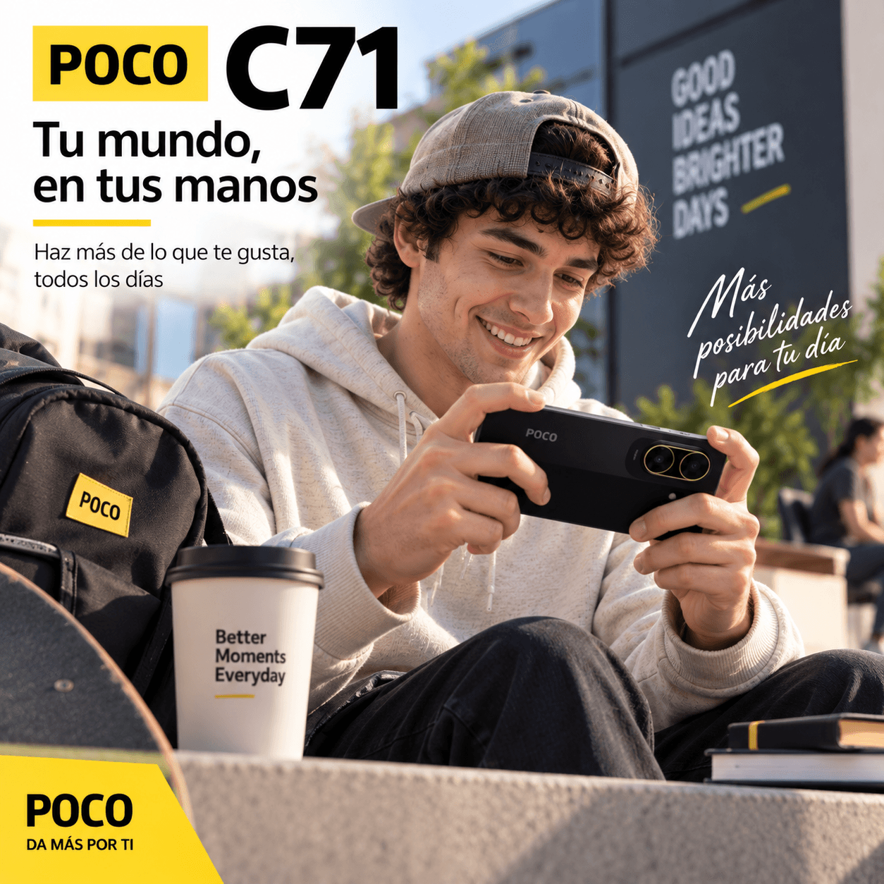 SMARTPHONE XIAOMI POCO C71 4/128 GB (NEGRO) + SMARWATCH HONOR CHOICE 2 EPIC AMOLED — imagen 11