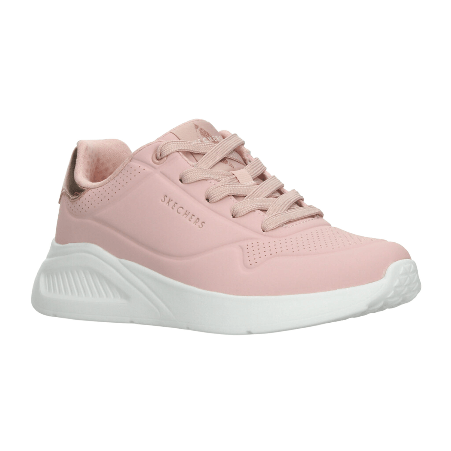 Tenis Dama Skechers Street Uno Lite Rosa Casual Mujer — imagen 3