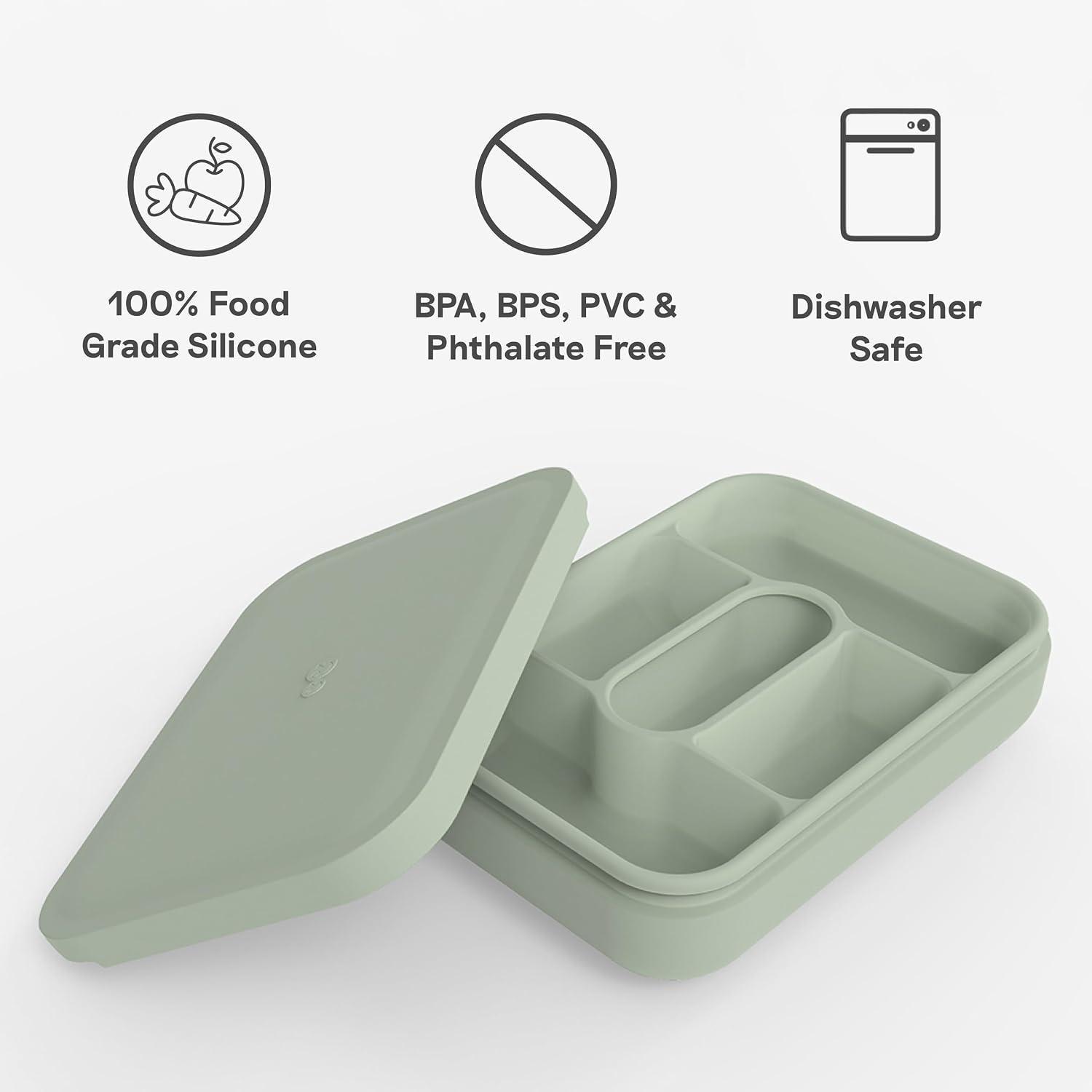 Lonchera EzPz Azul con Tapa de Silicón para Alimentos — imagen 4