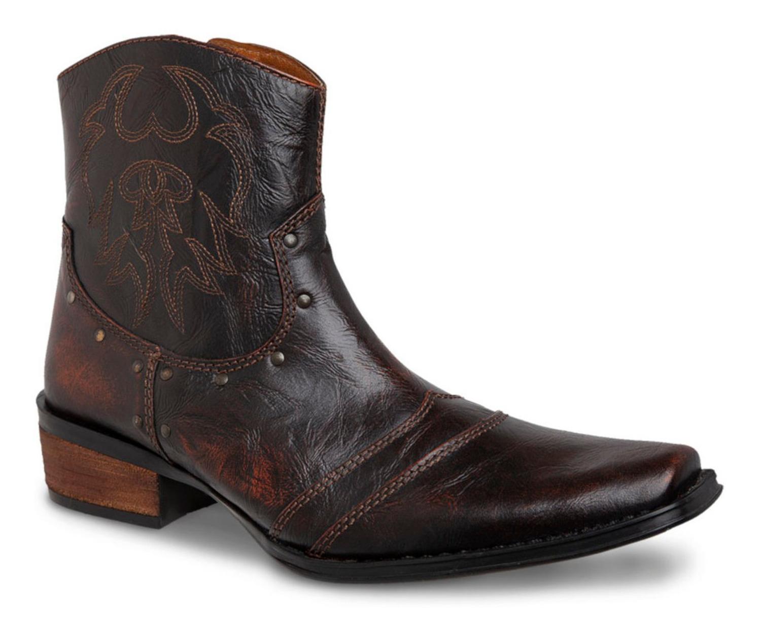 Botin Vaquero Hombre Urban Cowboy Café 40702 — imagen 2