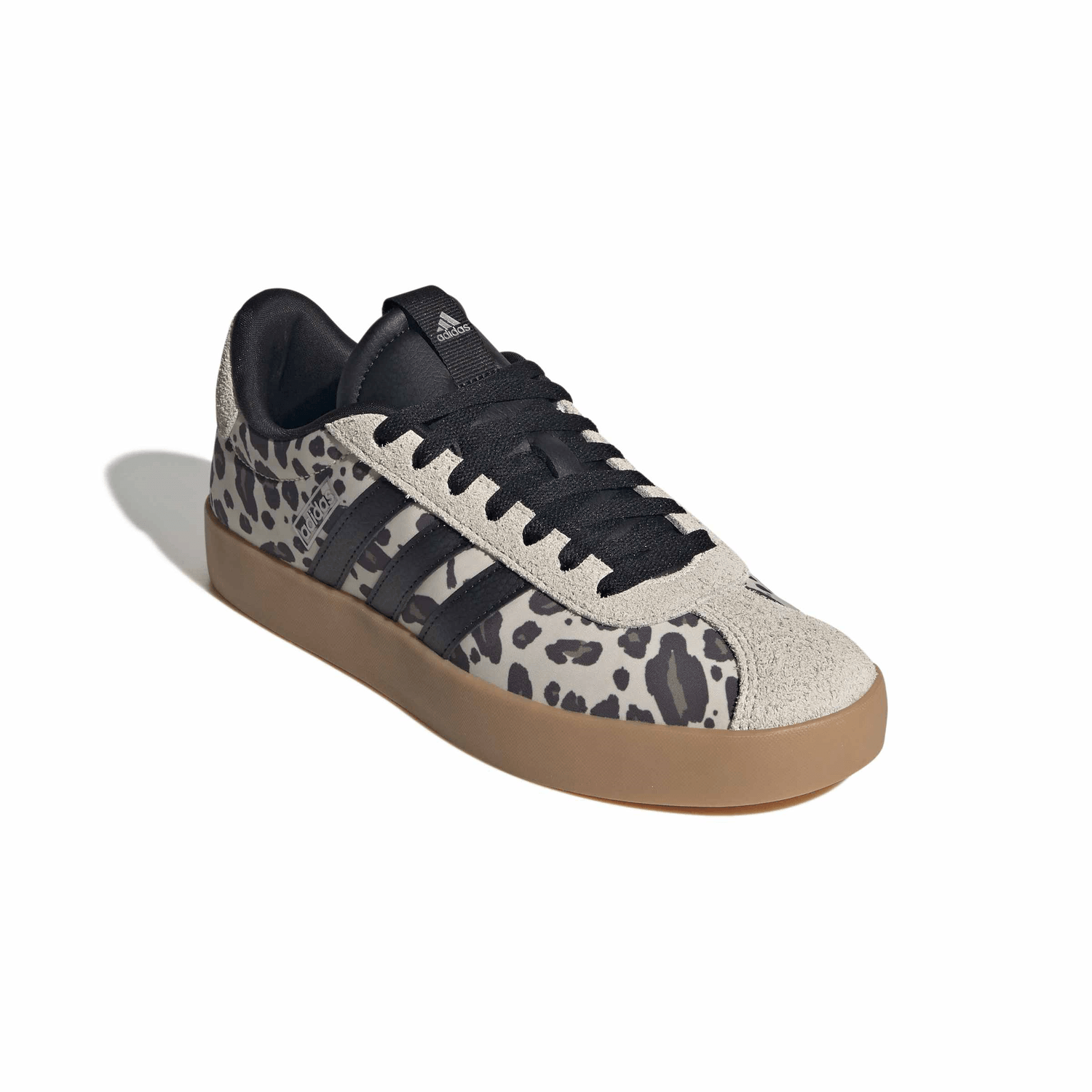 Tenis Adidas VL Court 3.0 Dama Beige Casual Animal Print Mujer — imagen 3