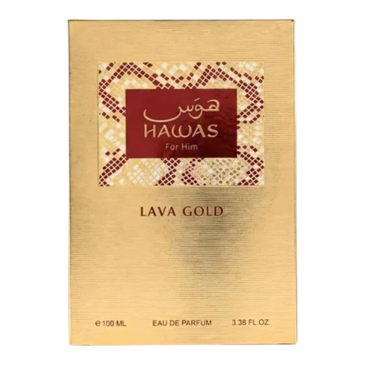 RASASI HAWAS FOR HIM LAVA GOLD EDP 100 ML — imagen 2