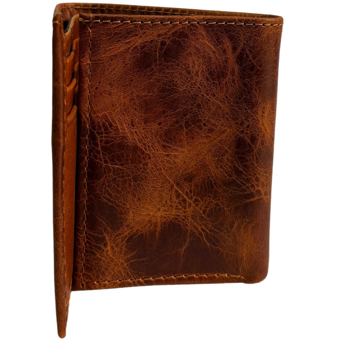 Cartera Triple De Caballero Piel Legitima 100% Fina — imagen 17
