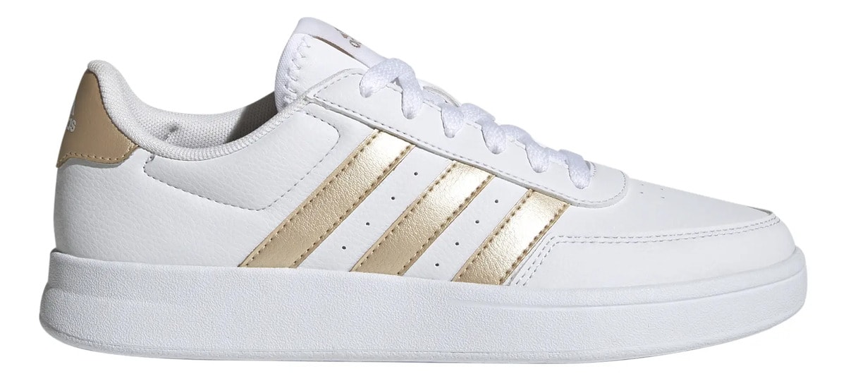 Tenis adidas Breaknet 2.0 Dama Casual Blanco Con Dorado Mujer — imagen 8