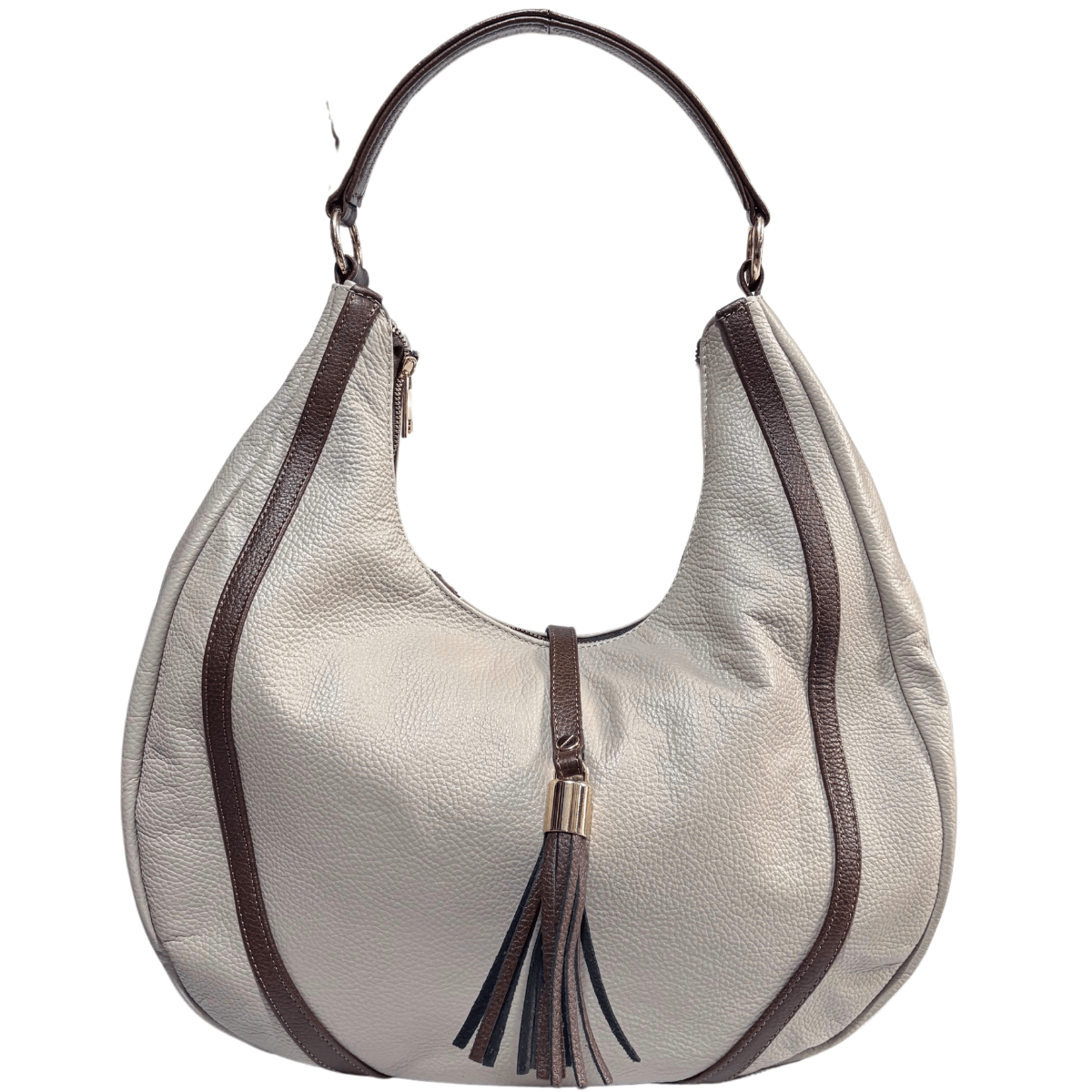 Bolso Grande De Piel Legitima Ternera Original Suave Negro Aitana — imagen 5