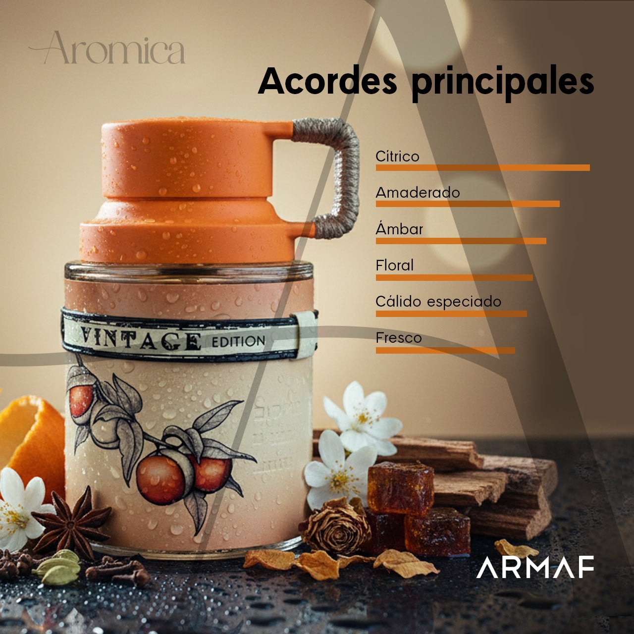 Perfume Árabe Mandarin Sky Vintage Edition Eau de Parfum 100ml — imagen 4