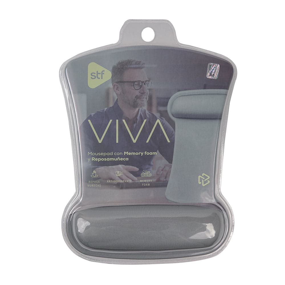 Mousepad Reposamuñecas STF VIVA Antiderrapante gris — imagen 5