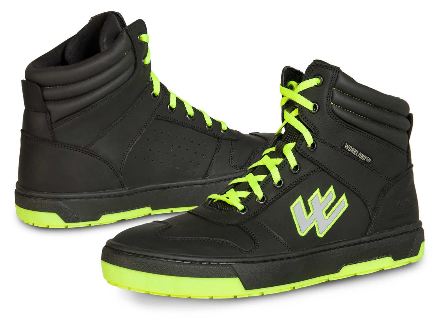 Tenis Bota Motociclista Hombre Moto Wkl 80203 Negro Verde — imagen 2