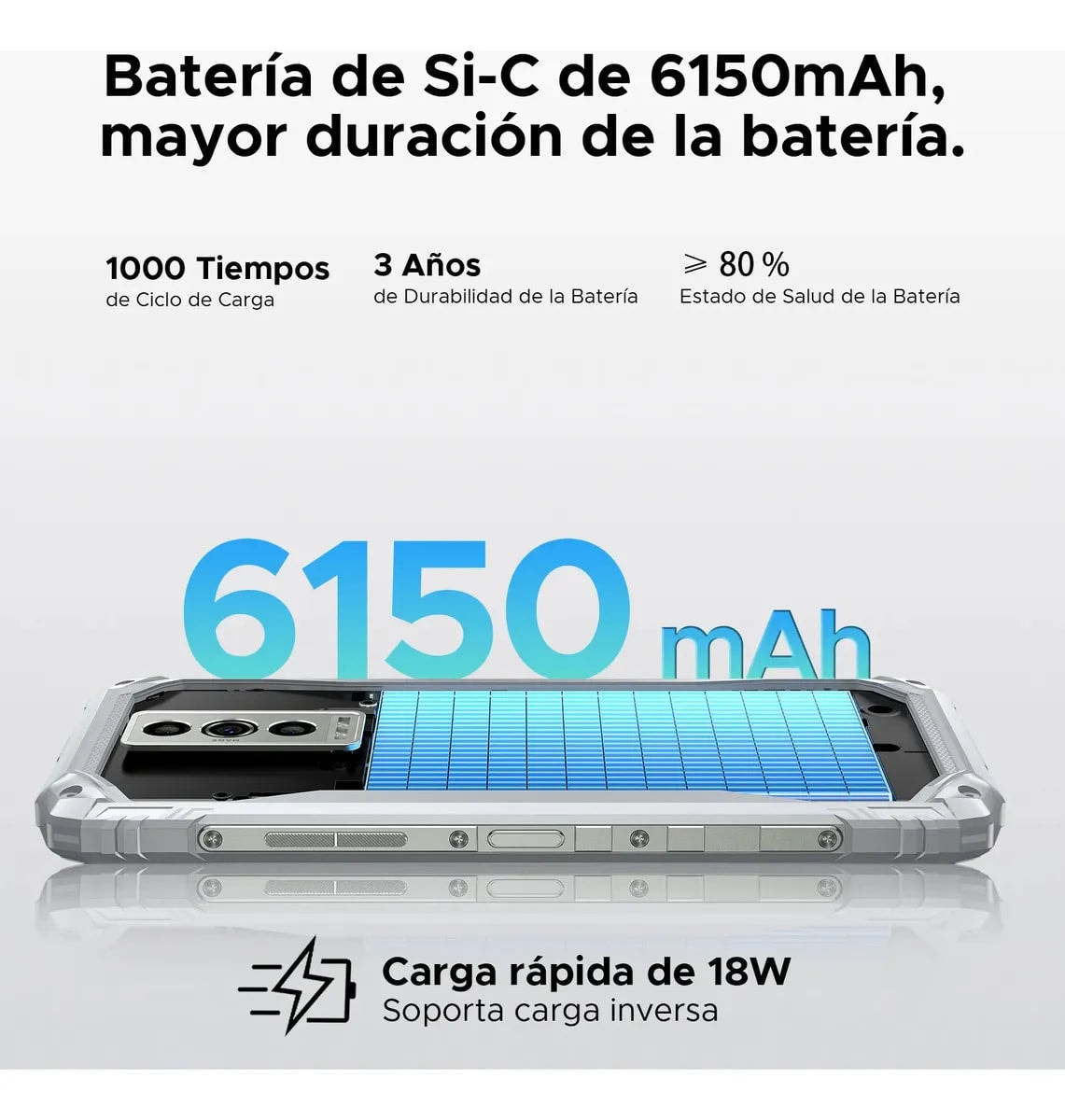 DOOGEE Blade10 Pro Energy 256GB 32GB RAM Android 15 – Celular Rugged 6150mAh 50MP Dual SIM — imagen 8