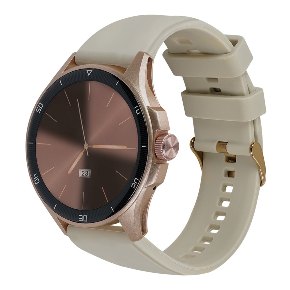 Smartwatch Reloj Kronos Oblivion STF Pantalla Amoled 1.43" Resistencia al agua IP68 Beige — imagen 3