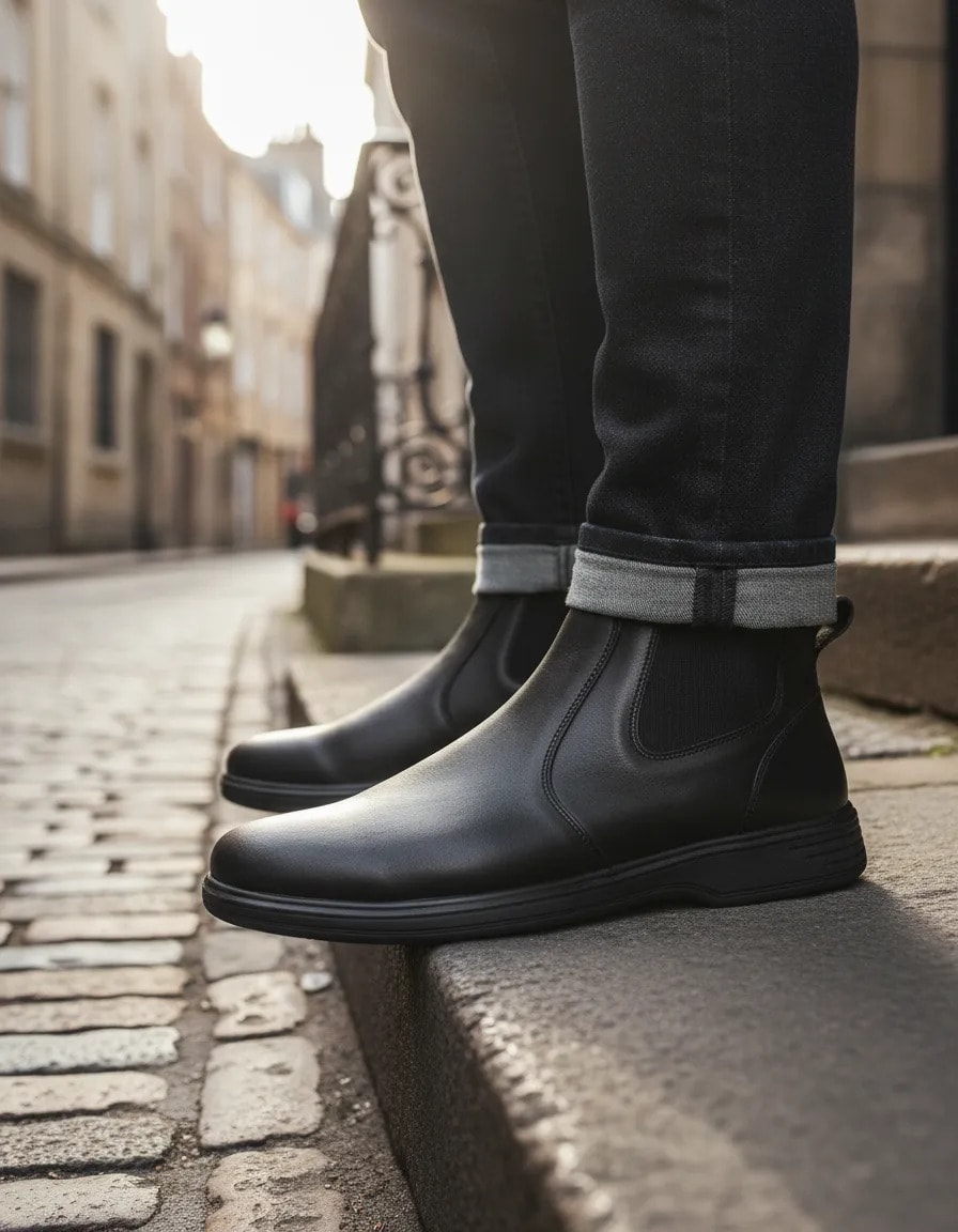 Botín Flexi Confort 180167 para Hombre Negro — imagen 6