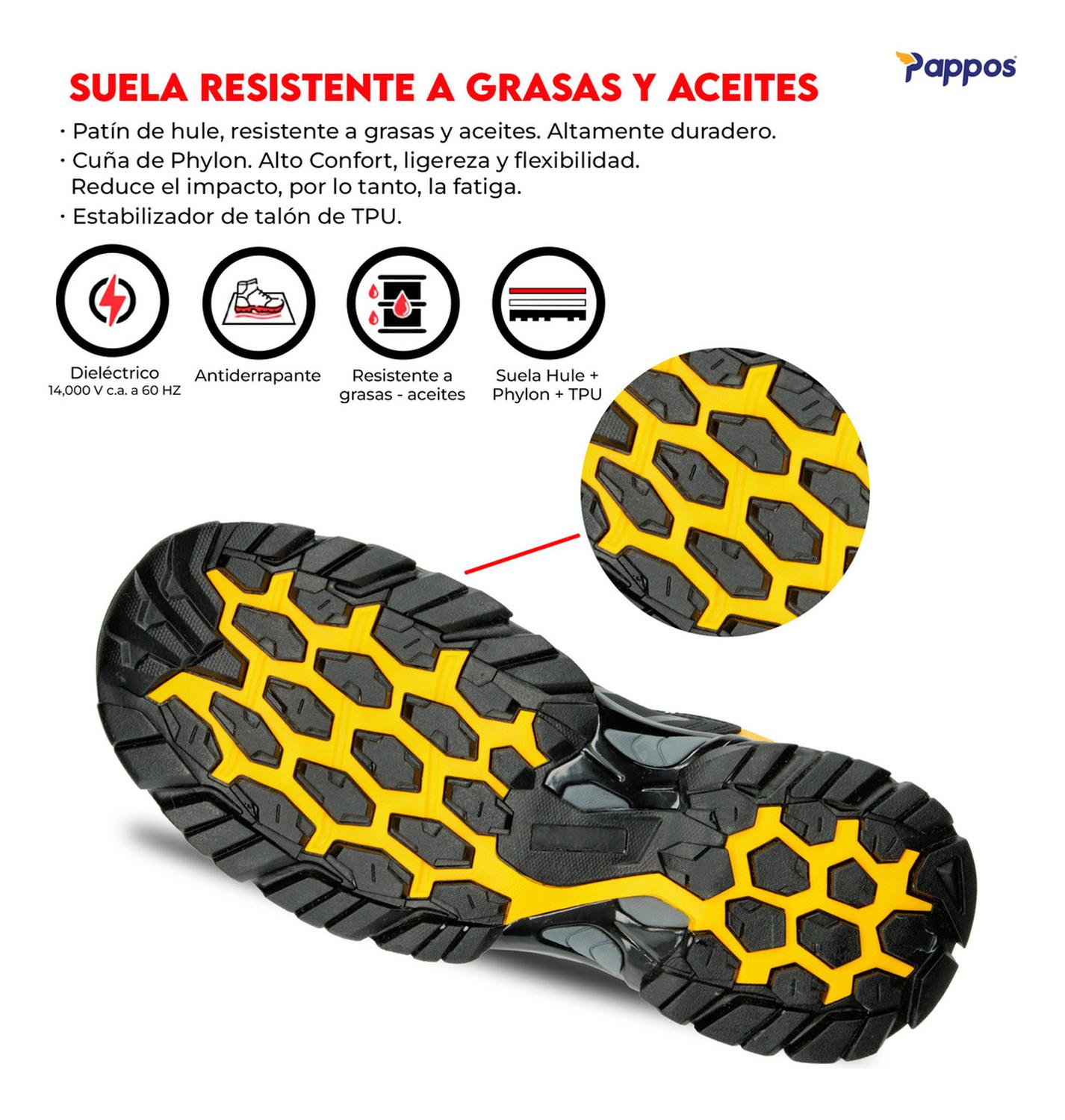 Bota Industrial Triples Pro Hombre Industrial Casquillo Negro Caballero — imagen 4