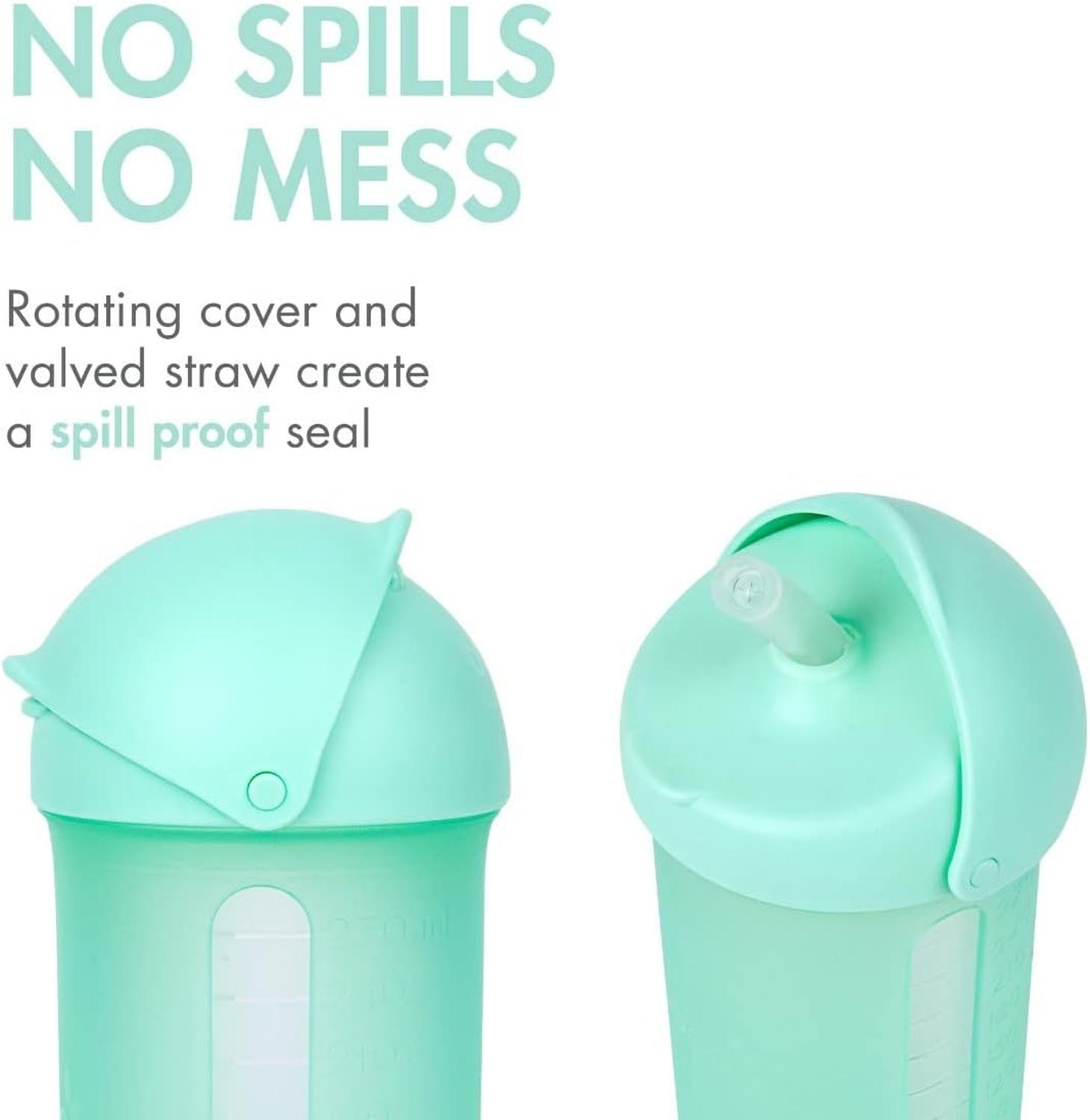 Vaso Entrenador Boon 9oz Color Menta con Popote — imagen 3