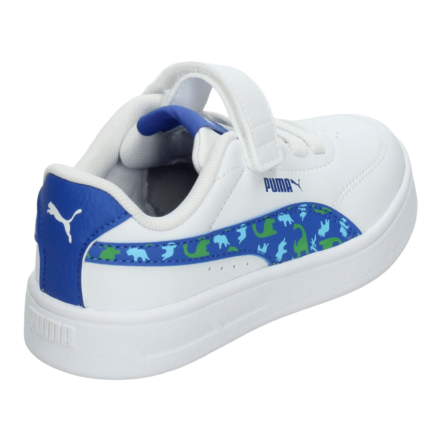 Tenis Puma Court Classic Clean Niño Azul Casual Infantil T16-22 — imagen 4