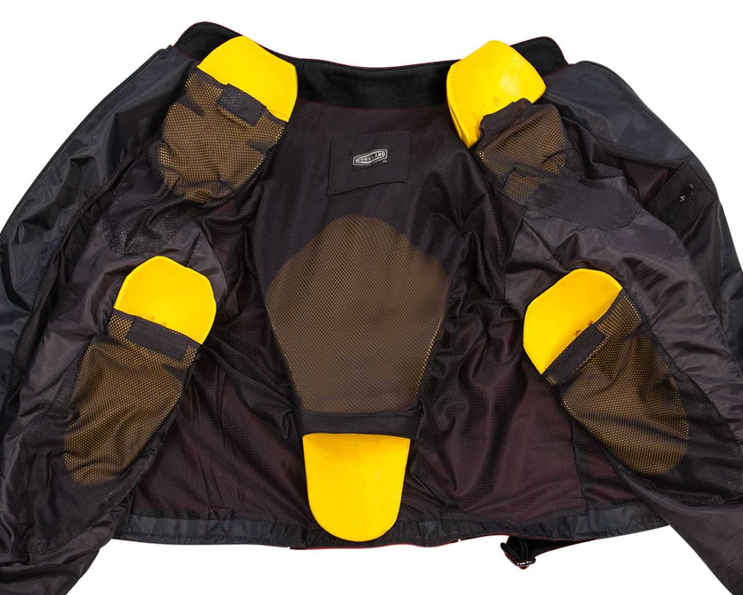 Chamarra Moto hombre Impermeable protectores Reflejante WKL — imagen 7