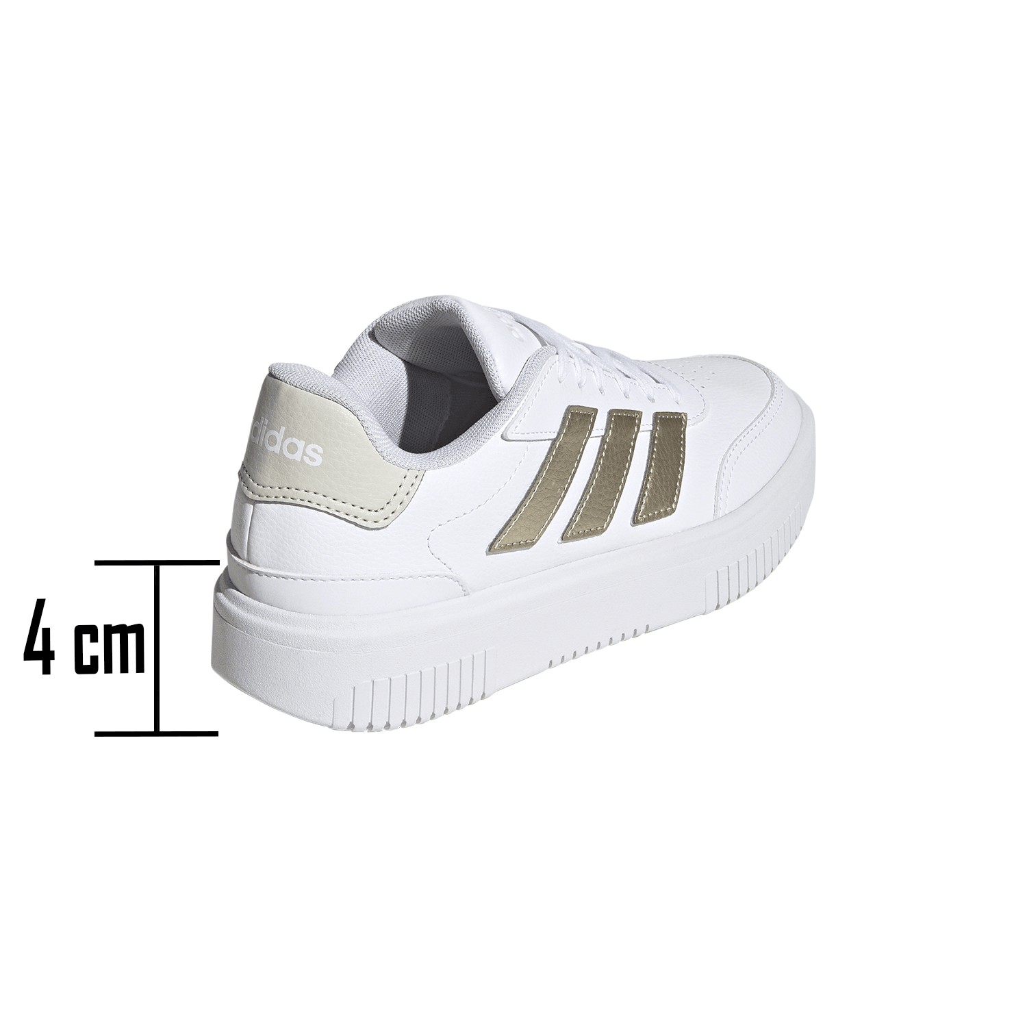 Tenis Adidas Courtblock Bold Dama Casual Blanco Mujer — imagen 2