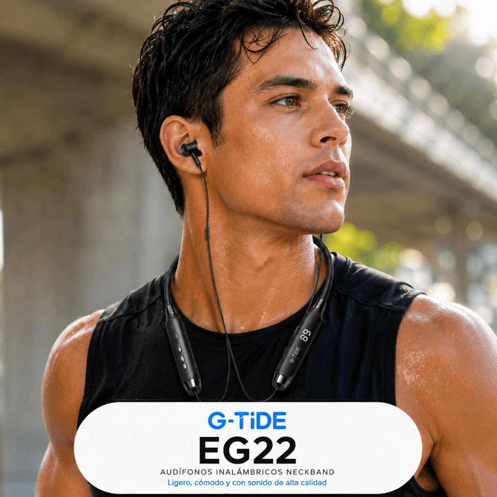 AUDIFONOS G-TIDE EG22 (NEGRO) + SMARTWATCH MICROWEAR U5 — imagen 9