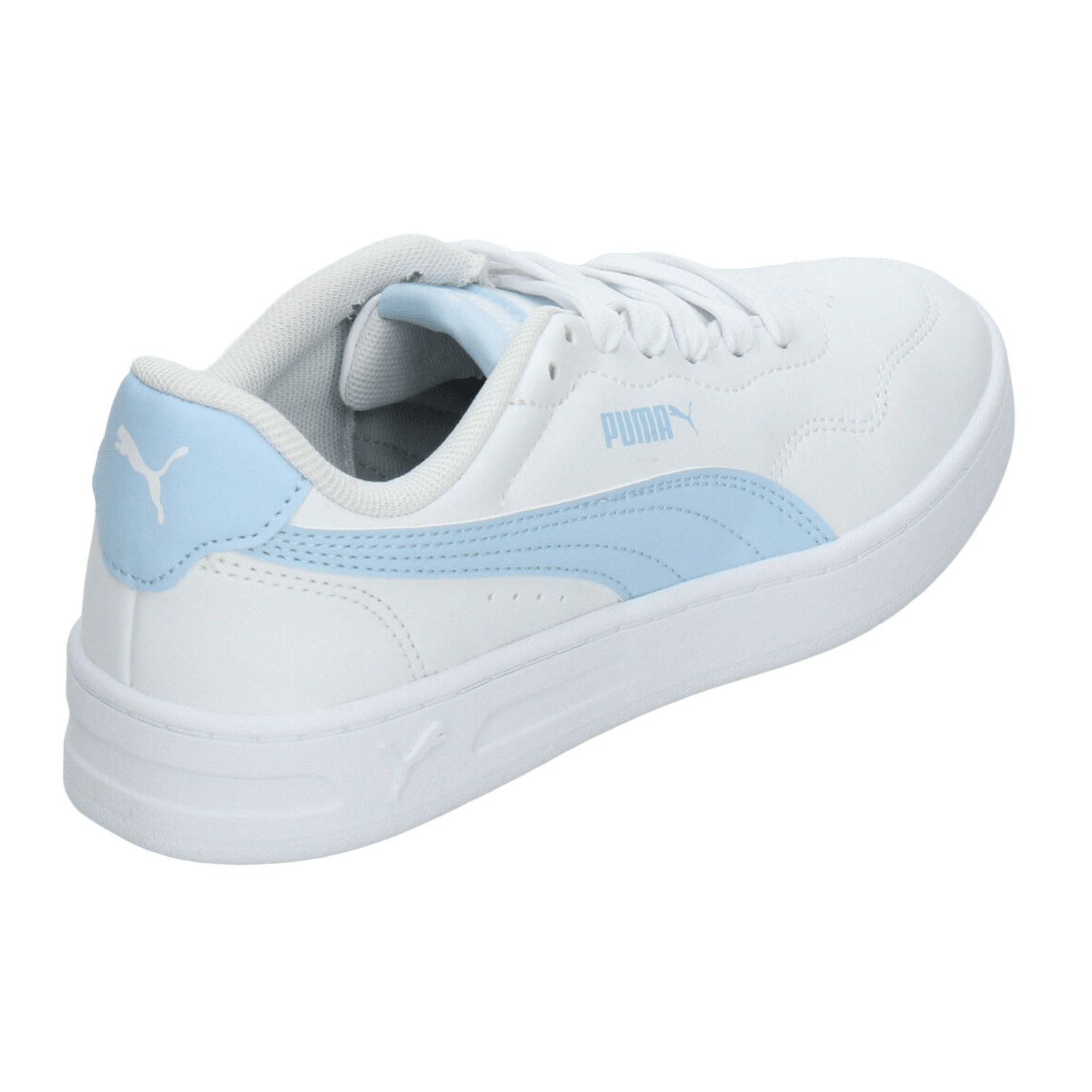 Tenis Puma Court Lally Dama Blanco Casual Cintas Mujer — imagen 4