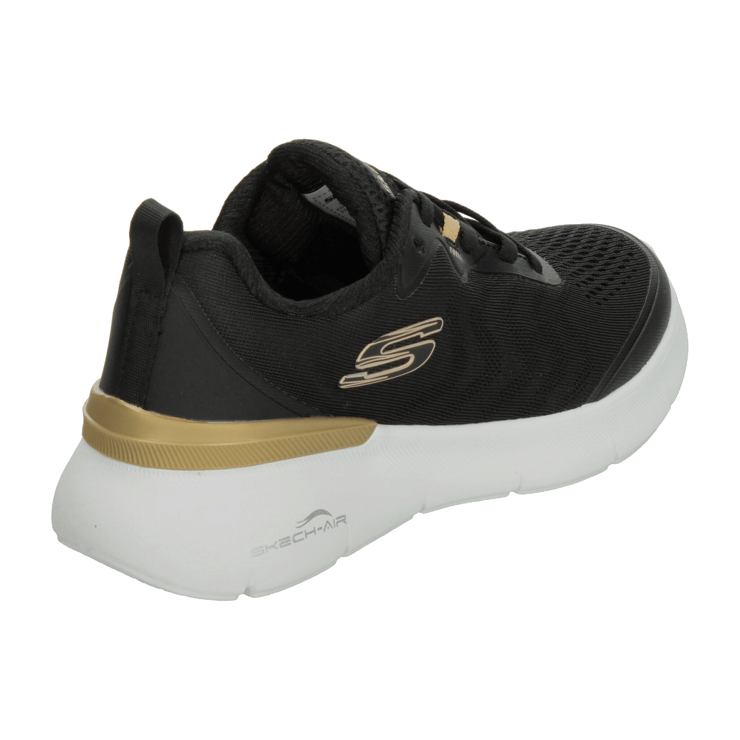 Tenis Dama Skechers Negro Deportivo Mujer — imagen 4