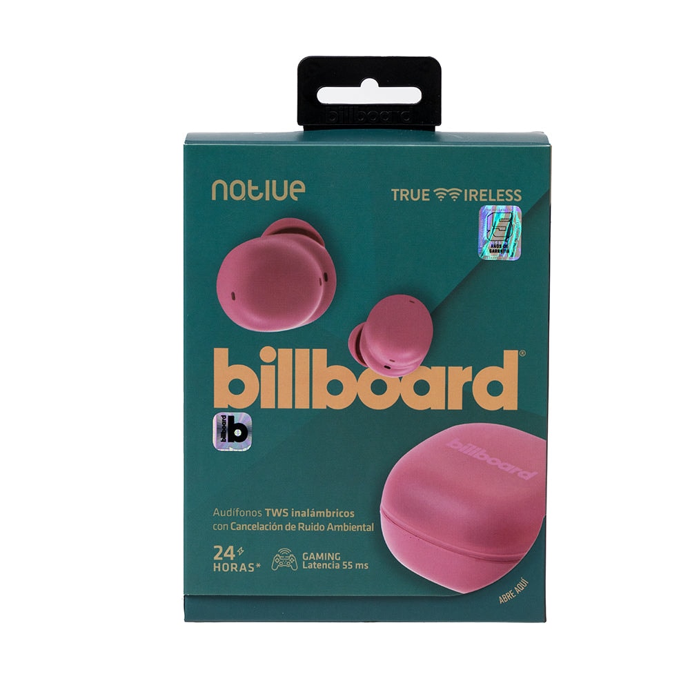 Audífonos Inalámbricos Tws STF - Billboard Native ENC 6hrs Uso Protección IPX4 Tinto — imagen 12