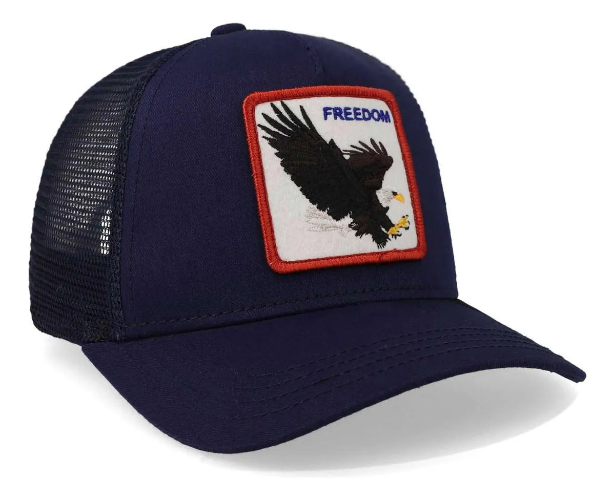Gorra Goorin Bross Freedom Trucker - Azul Marino — imagen 4