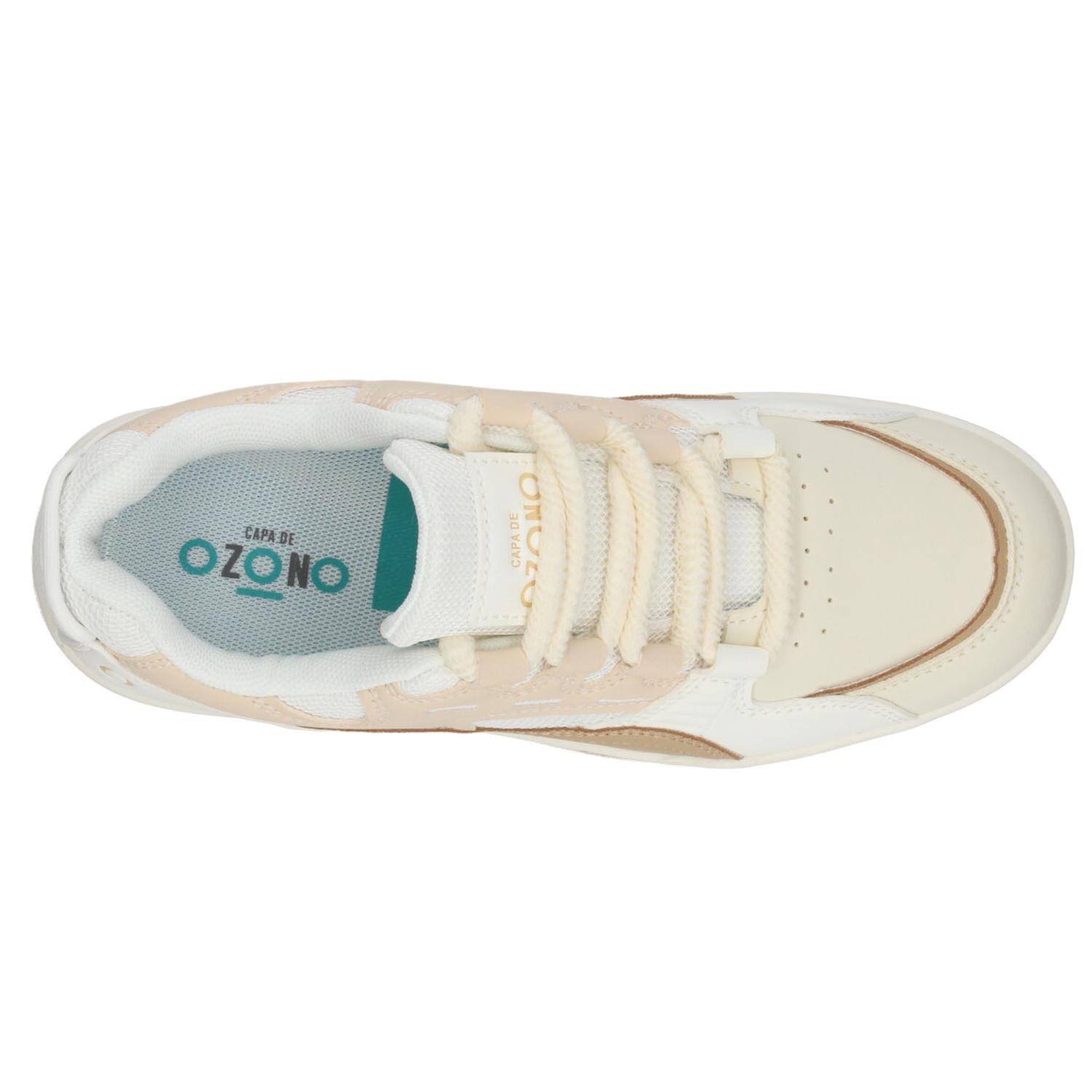 Tenis Dama Ozono Beige Casual Mujer — imagen 9