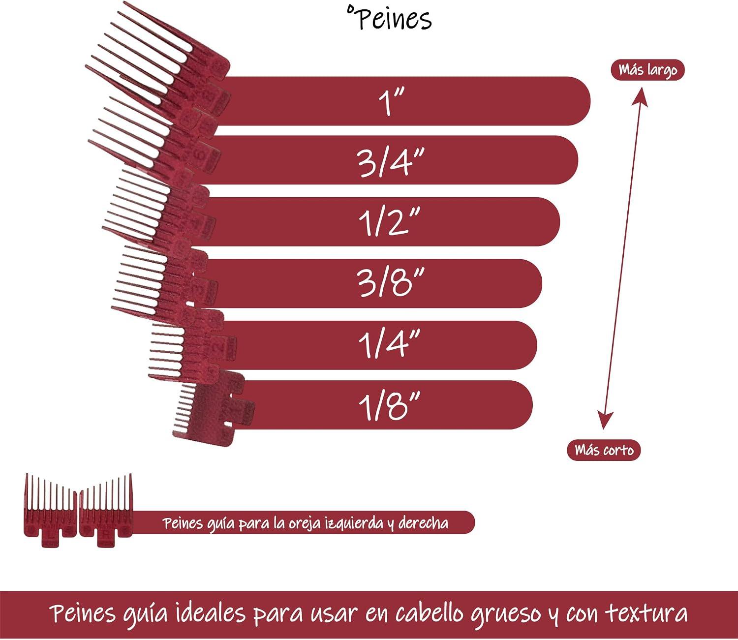 Rasuradora Wahl Fade Cut 16 Piezas Kit Degradado Profesional — imagen 8