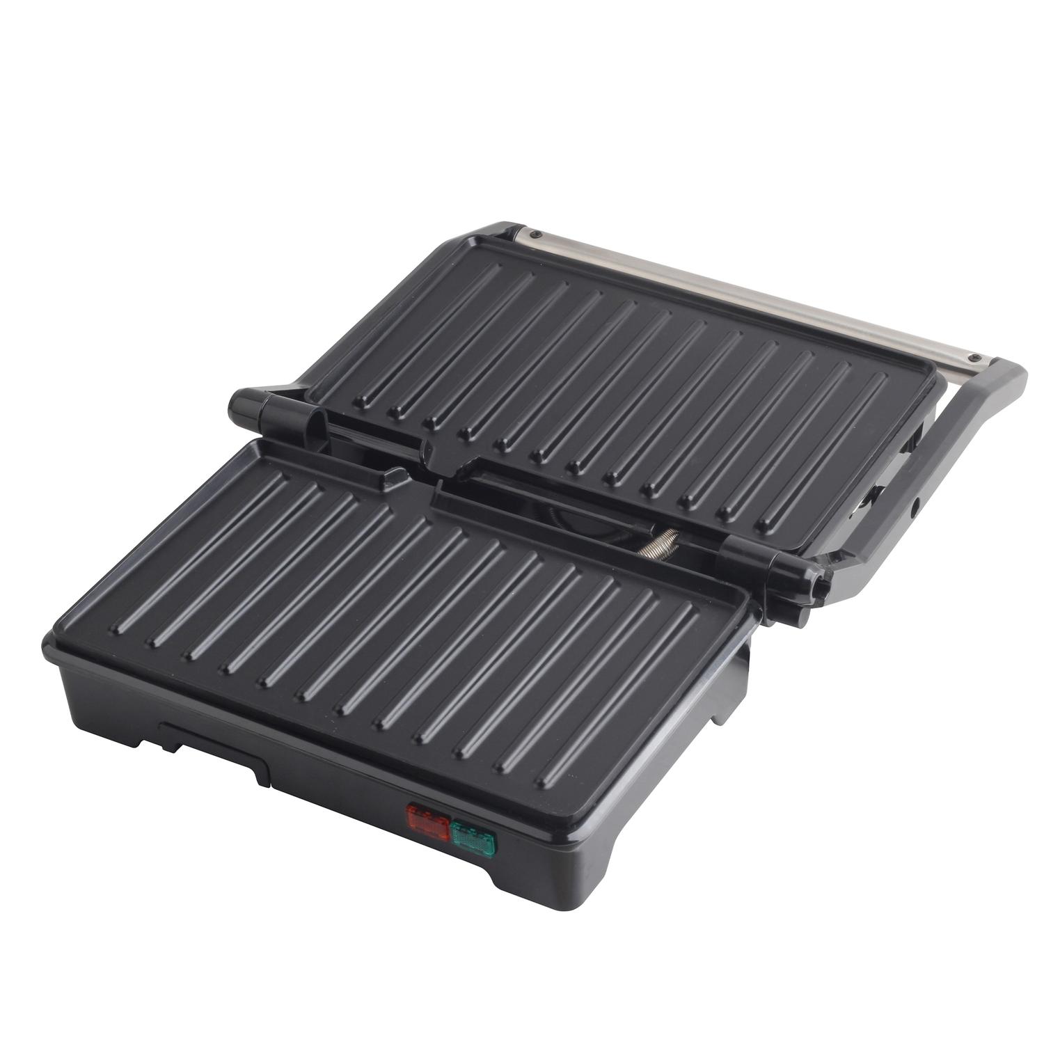 PLANCHA SANDWICHERA MASTERCHEF MK-PG-2 PARA DOS REBANADAS ACERO INOX — imagen 3