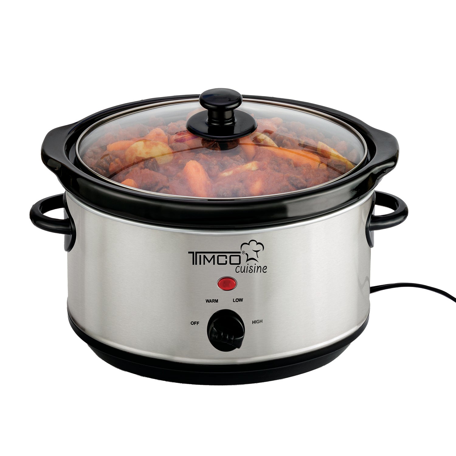 Olla Lento Cocimiento 3.8 Litros Tazon de Ceramica Potencia 200 W Olla Electrica Timco SLOW-350WZ — imagen 2
