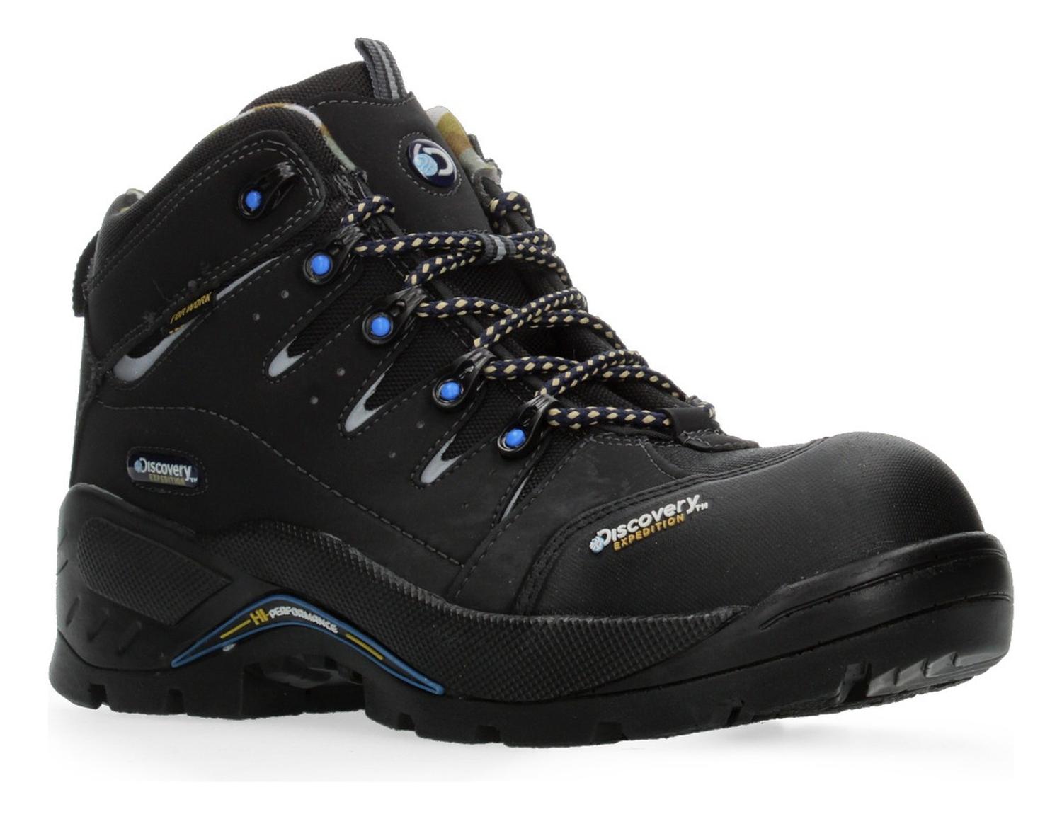 Bota Hombre Discovery Negro Industrial Cintas Antiderrapante — imagen 6