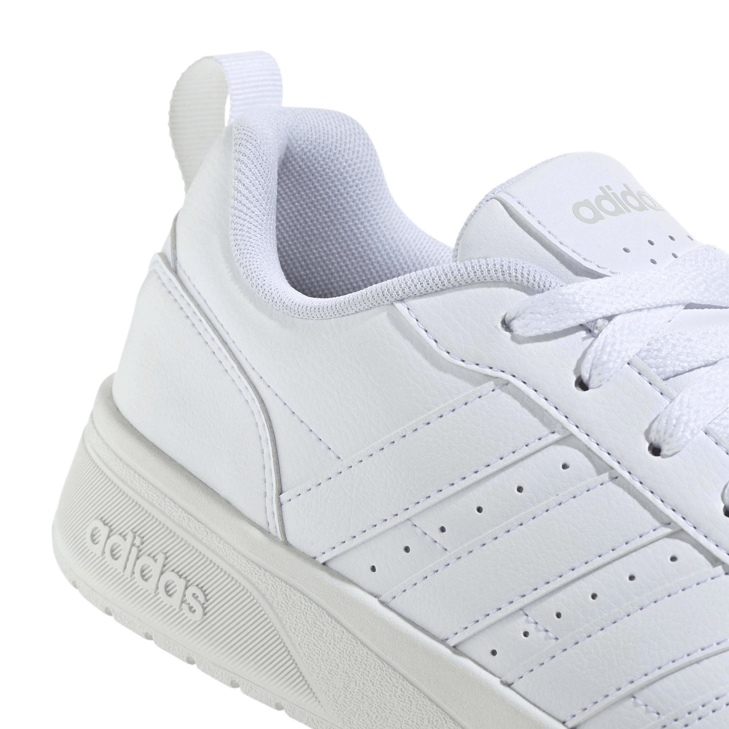 Tenis Adidas Courtwave Hombre Blanco Casual Escolar Cintas Caballero — imagen 6