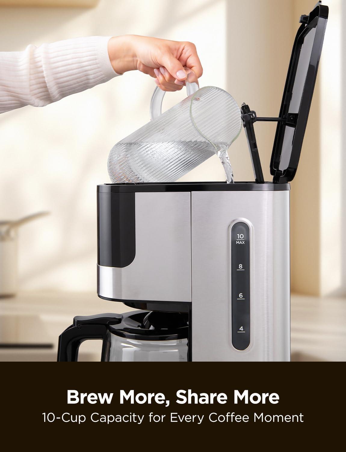 Cafetera de Goteo Cuckoo CCM-BD011B Acero Inoxidable 10 Tazas Programable — imagen 3