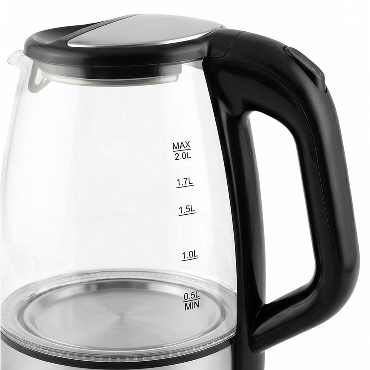 Tetera Electrica TIMCO JE901 Jarra de Vidrio Capacidad 2 L 1100W Potencia Apagado Automático — imagen 6