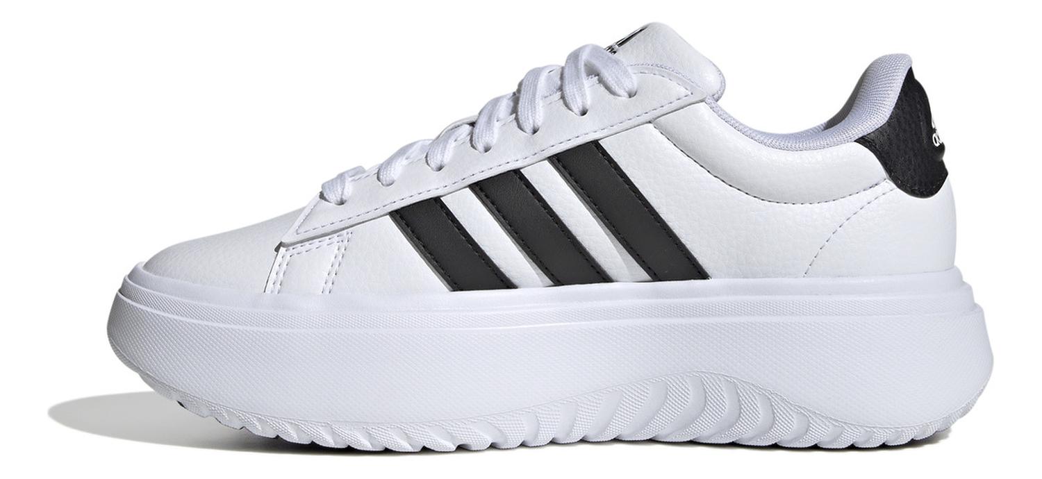 Tenis Dama Adidas Grand Court Blanco Casual Plataforma Mujer — imagen 5