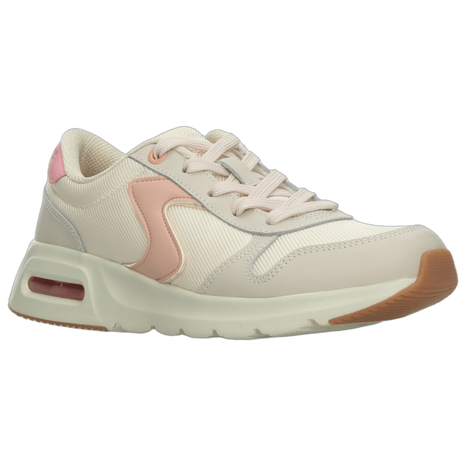 Tenis Dama Skechers Beige Casual Moderno Comodo Mujer — imagen 3