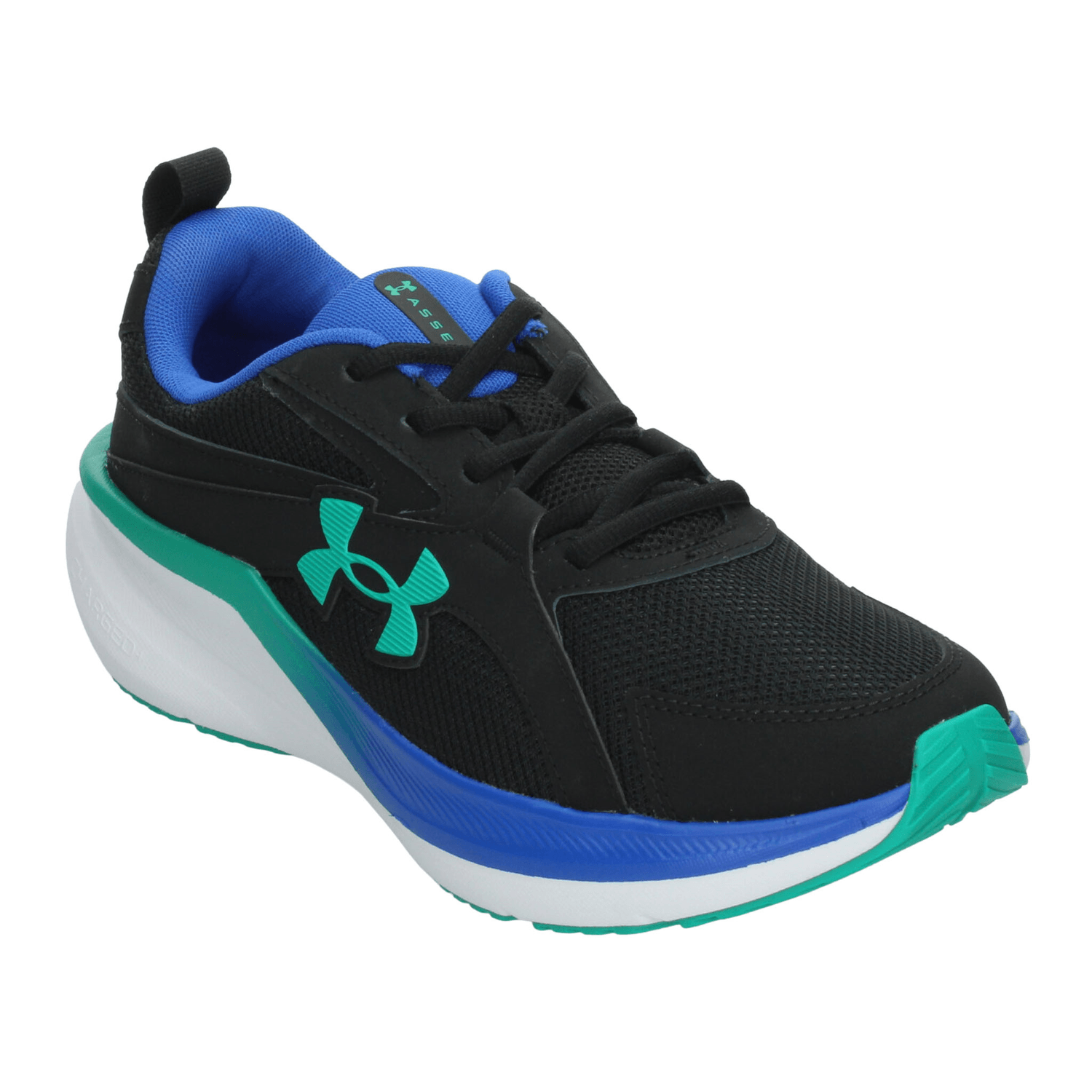 Tenis Under Armour Asser Hombre Running Caballero Negro — imagen 4